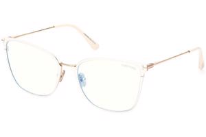 Tom Ford FT5839-B 025 ONE SIZE (56) Fehér Férfi Dioptriás szemüvegek