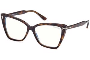 Tom Ford FT5844-B 052 ONE SIZE (55) Havana Férfi Dioptriás szemüvegek