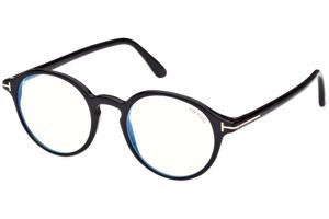 Tom Ford FT5867-B 001 ONE SIZE (49) Fekete Unisex Dioptriás szemüvegek