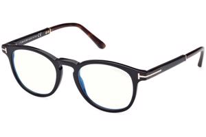 Tom Ford FT5891-B 005 ONE SIZE (49) Fekete Unisex Dioptriás szemüvegek