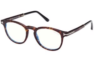 Tom Ford FT5891-B 056 ONE SIZE (49) Havana Unisex Dioptriás szemüvegek