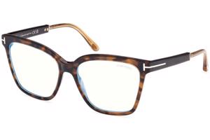 Tom Ford FT5892-B 052 ONE SIZE (56) Havana Férfi Dioptriás szemüvegek