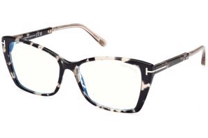 Tom Ford FT5893-B 005 ONE SIZE (55) Havana Férfi Dioptriás szemüvegek