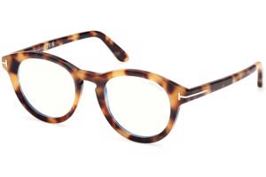 Tom Ford FT5940-B 053 ONE SIZE (49) Havana Unisex Dioptriás szemüvegek