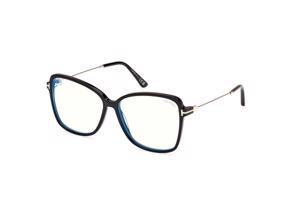 Tom Ford FT5953-B 001 ONE SIZE (55) Fekete Férfi Dioptriás szemüvegek