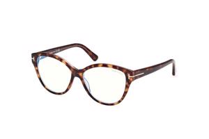 Tom Ford FT5954-B 056 ONE SIZE (54) Havana Férfi Dioptriás szemüvegek