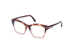 Tom Ford FT5965-B 055 ONE SIZE (53) Havana Férfi Dioptriás szemüvegek