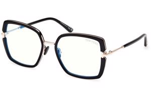 Tom Ford FT5985-B 001 ONE SIZE (55) Fekete Férfi Dioptriás szemüvegek