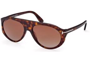 Tom Ford Rex FT1001 52F ONE SIZE (57) Havana Női Napszemüvegek