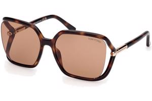 Tom Ford Solange-02 FT1089 52E ONE SIZE (60) Havana Férfi Napszemüvegek